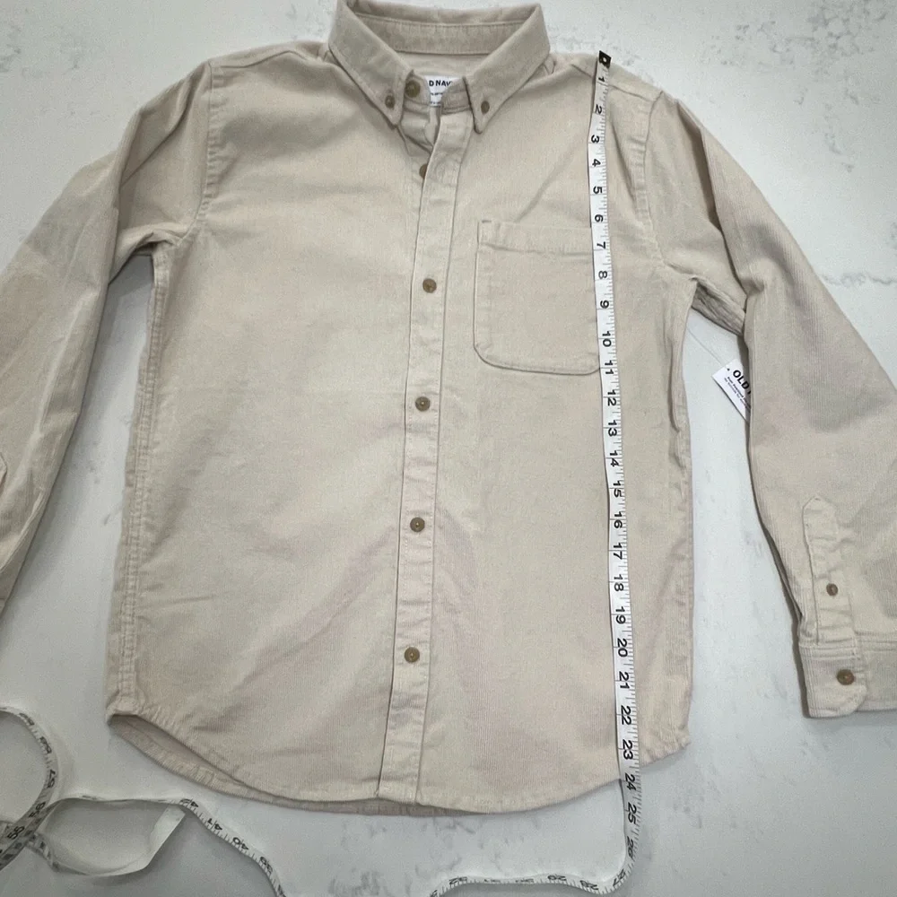 Old Navy Light Tan Corduroy Shirt